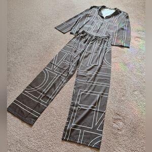 Monogram Silk PJ Set